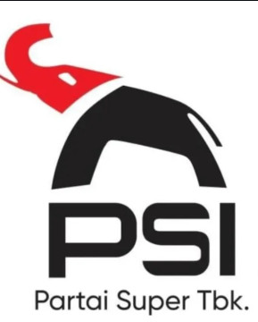 Ilustrasi logo baru PSI Gajah Kepala Merah sebagai rebranding partai. [Instagram]